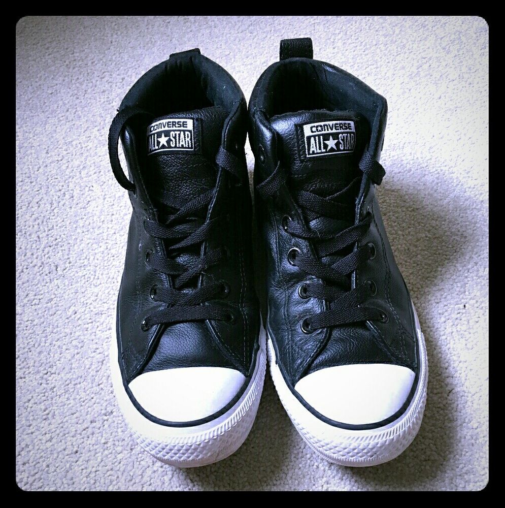 Converse Leather High Tops